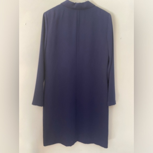 Vintage Talbots Navy Blue Coat Dress 12 - Picture 2 of 4